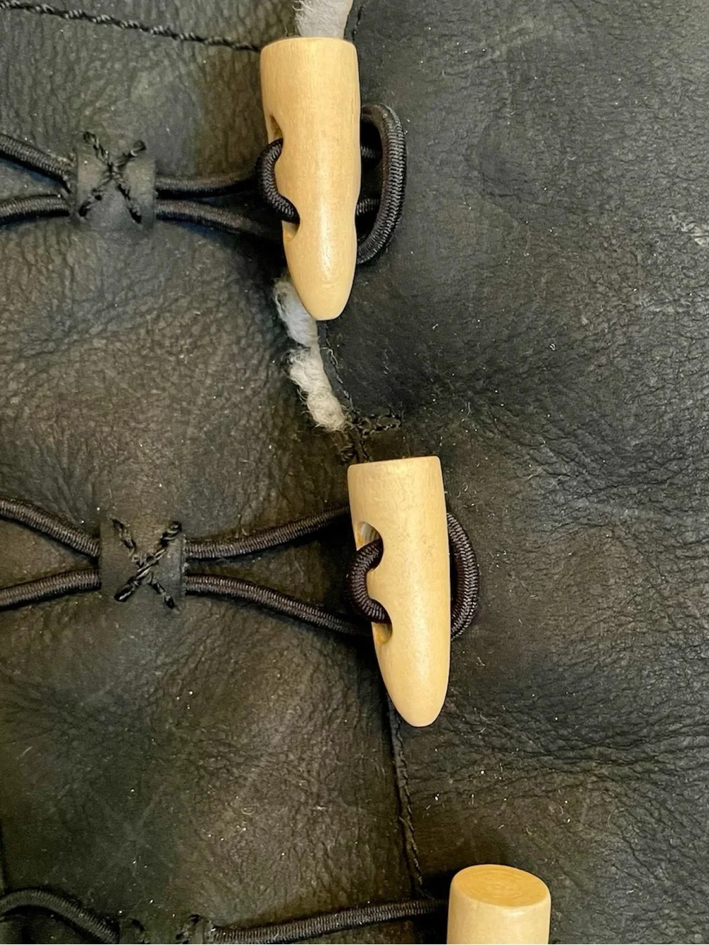 Ugg Size 7 Espresso Brown Leather Boots with Toggles
